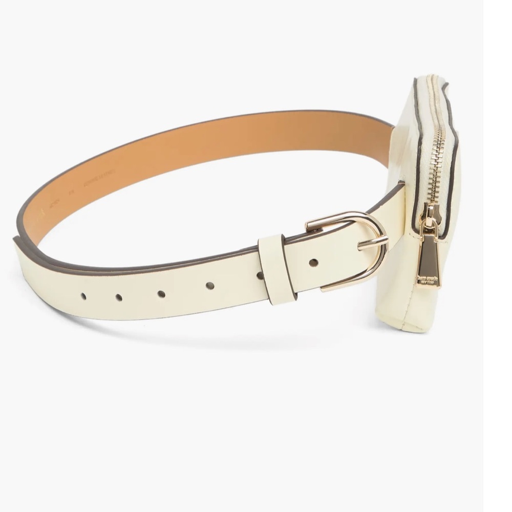 Kate Spade Belt Bag Leather Cream SZ-L-XL - Picture 4 of 6